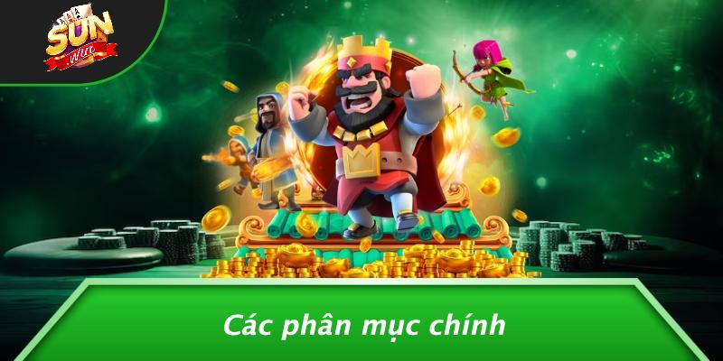 Các phân mục chính